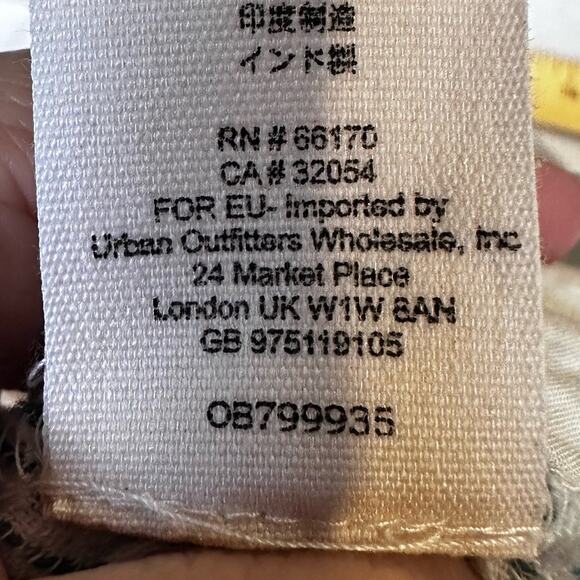 Free People Rumors pants white gray striped yarn died size 0 high waist harem - Picture 14 of 16